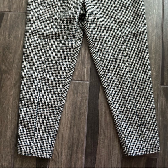 Lovers + Friends Dillion Trouser Pants Houndstooth Teal & Black Sz L - Picture 6 of 10